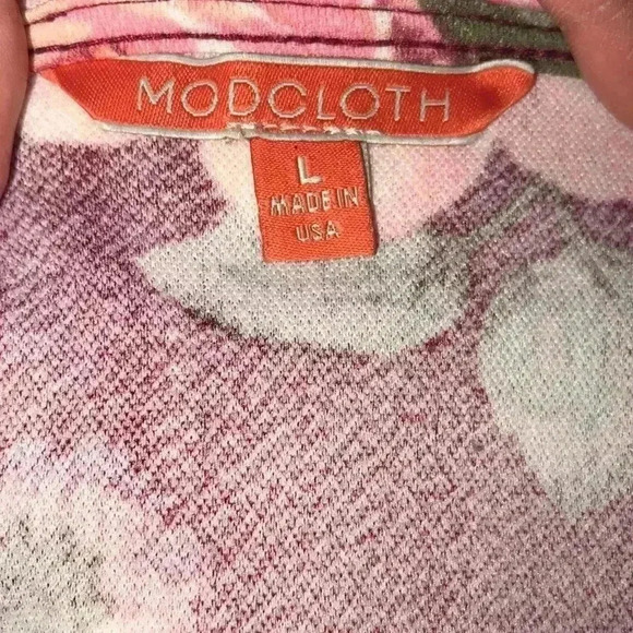 ModCloth Floral Wrap Dress Size L - Picture 5 of 8